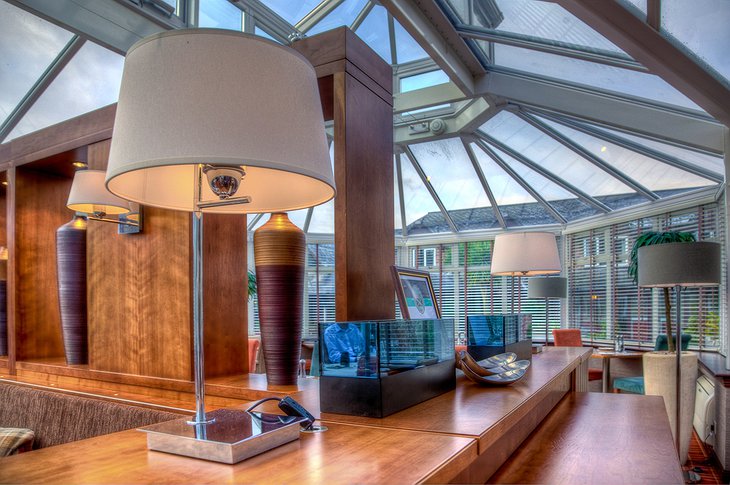 Auchrannie Resort glasshouse interior
