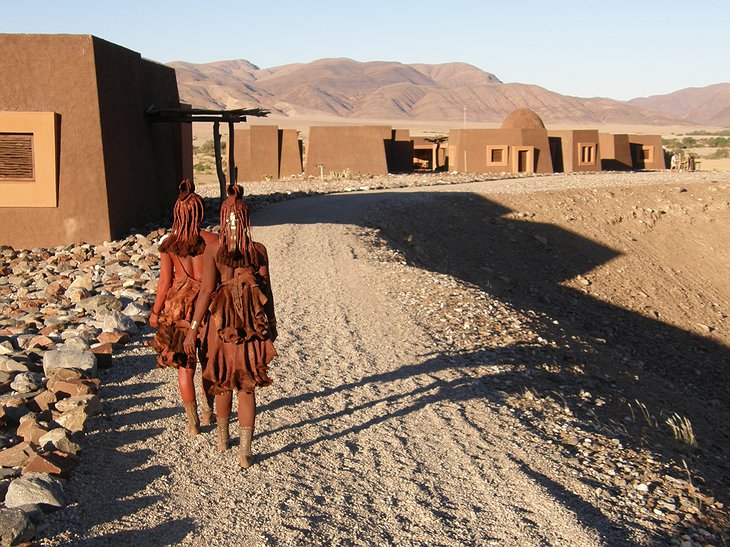 Himba at the lodge
