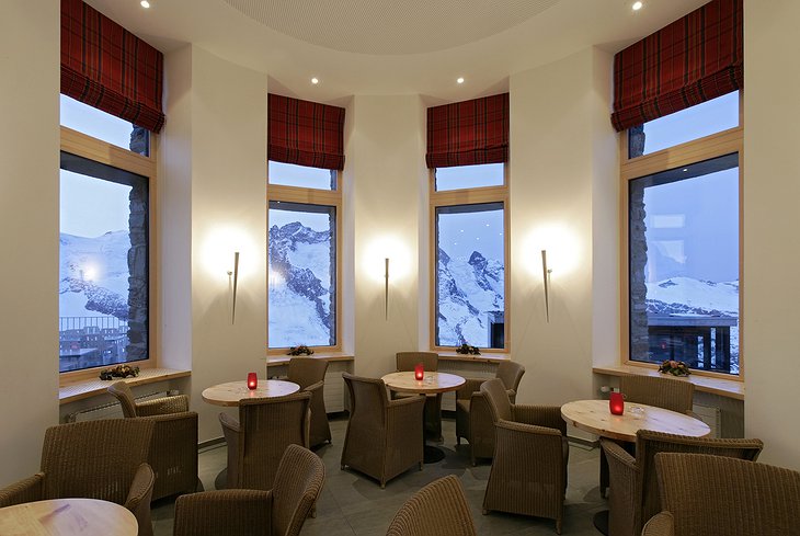 Kulmhotel Gornergrat restaurant Swiss Alps views