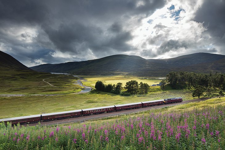 Railway Across The Scottish Highlands