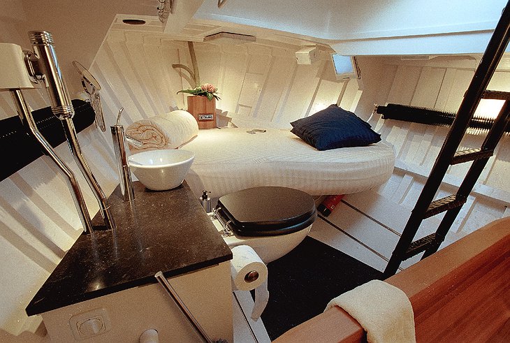 Lifeboat Hotel cabin