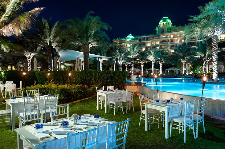 Kempinski Palm Jumeirah pool dining