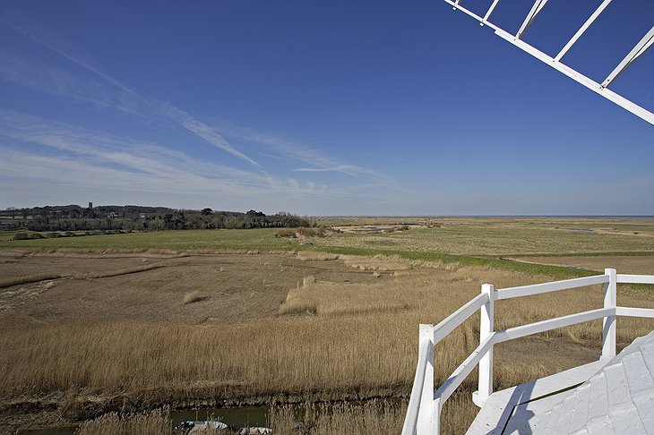 View from the top of Cley Windmill