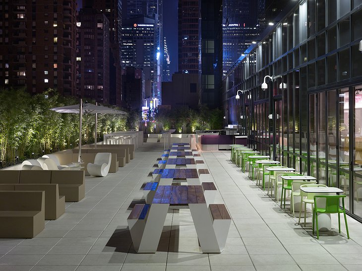 Yotel terrace in New York