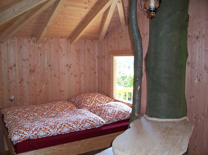 Baumhaushotel Solling treehouse bedroom