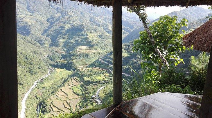 Native Village Inn Philippines glorious rice terrace panorama