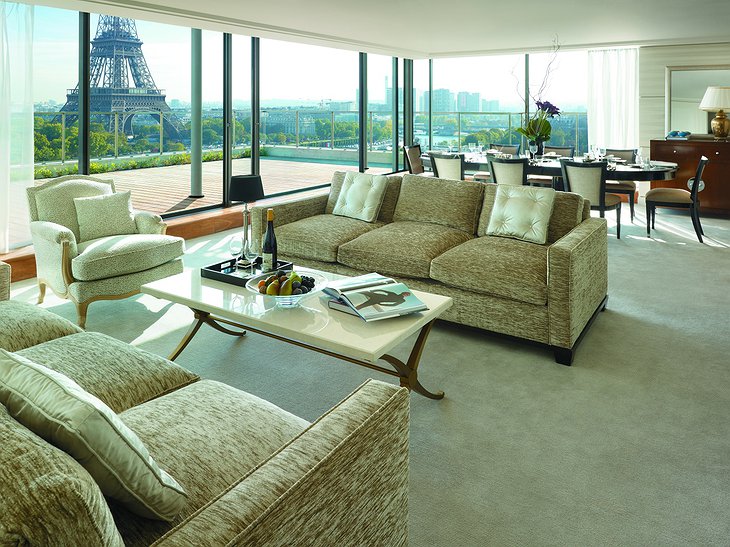 Shangri-La Hotel Paris suite with Eiffel Tower views