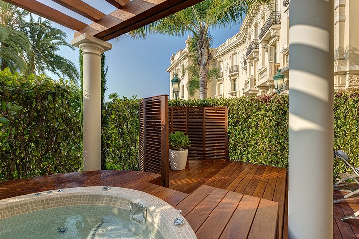 Hotel Hermitage Monte-Carlo private jacuzzi on the balcony