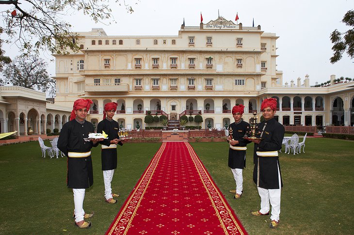 The Raj Palace welcome