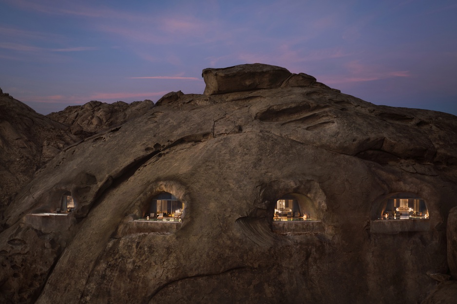 Desert Rock Resort Cave Villas Aerial