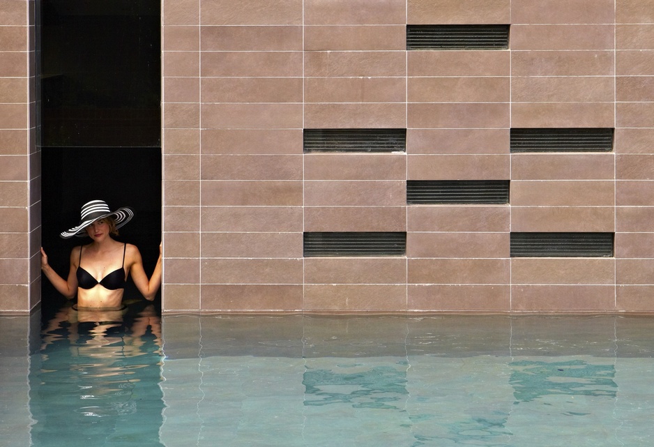 Magdalen Chapter exterior pool
