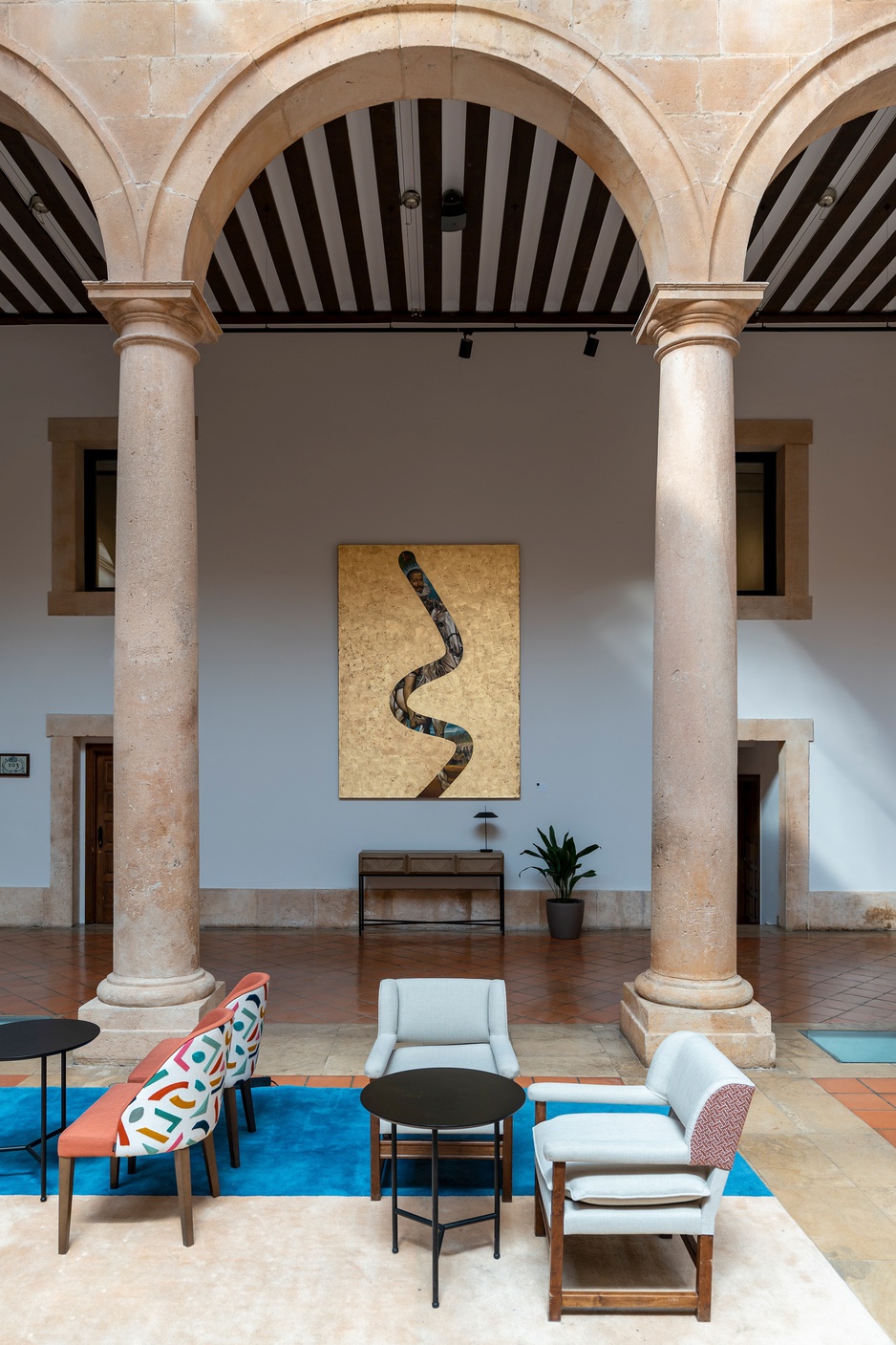 Parador de Lerma Courtyard Columns