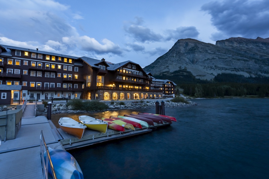 Many Glacier Hotel Lakeside Pier