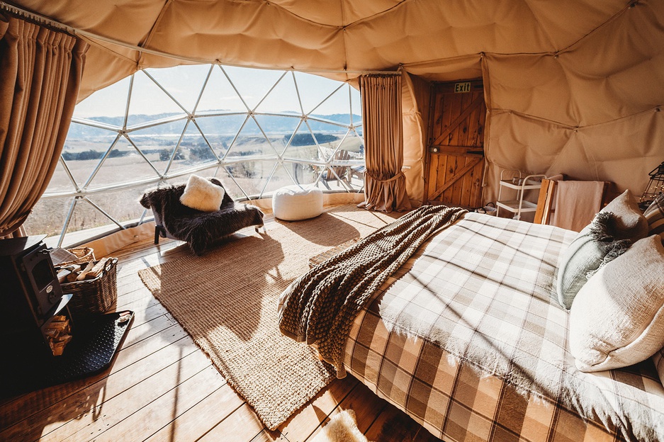 Valley Views Glamping Dome 3 Bedroom