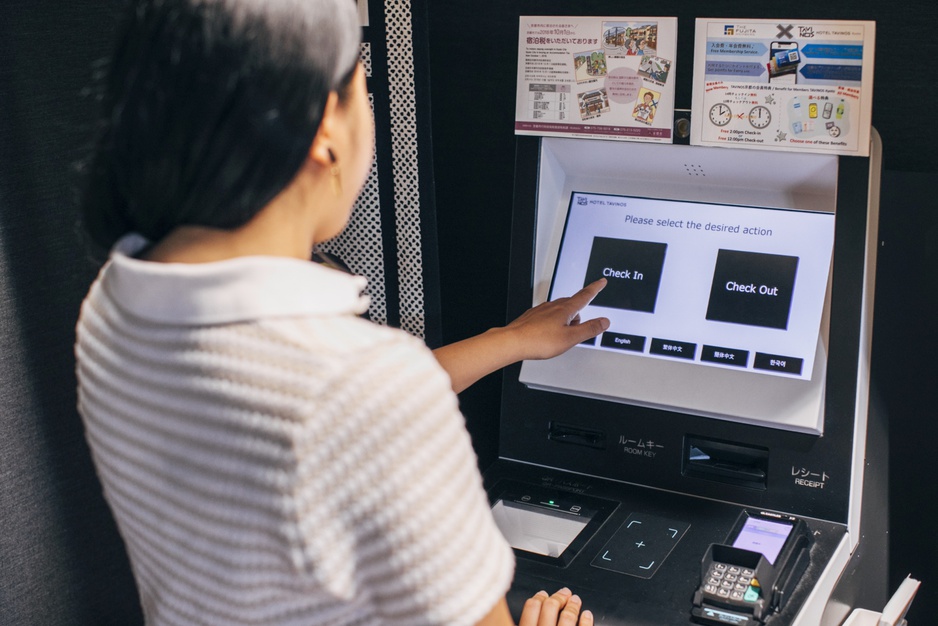 HOTEL TAVINOS Kyoto Hotel Check In Machine