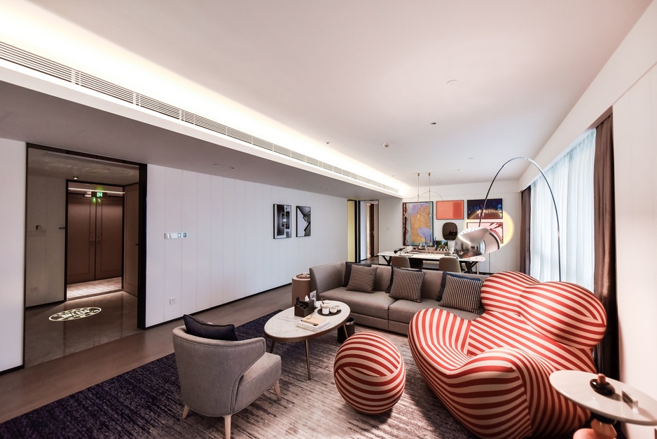 Ascott Raffles City Chongqing Hotel - Time Traveler's Capsule Apartment's Living Room