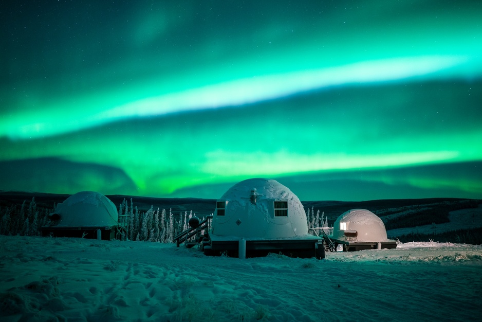 Borealis Basecamp Igloo Northern Lights