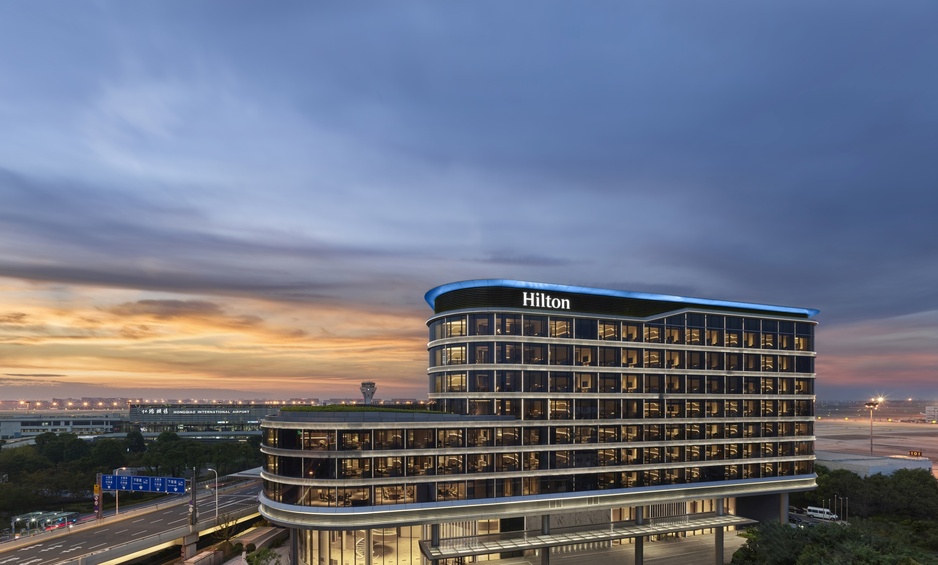 Hilton Shanghai Hongqiao International Airport Exterior by the Runway