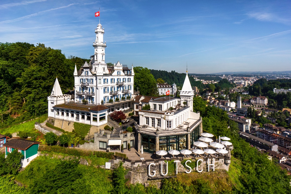 Hotel Château Gütsch From Above
