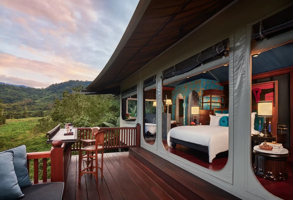 Rosewood Luang Prabang - Hilltop Tent Terrace & Interior