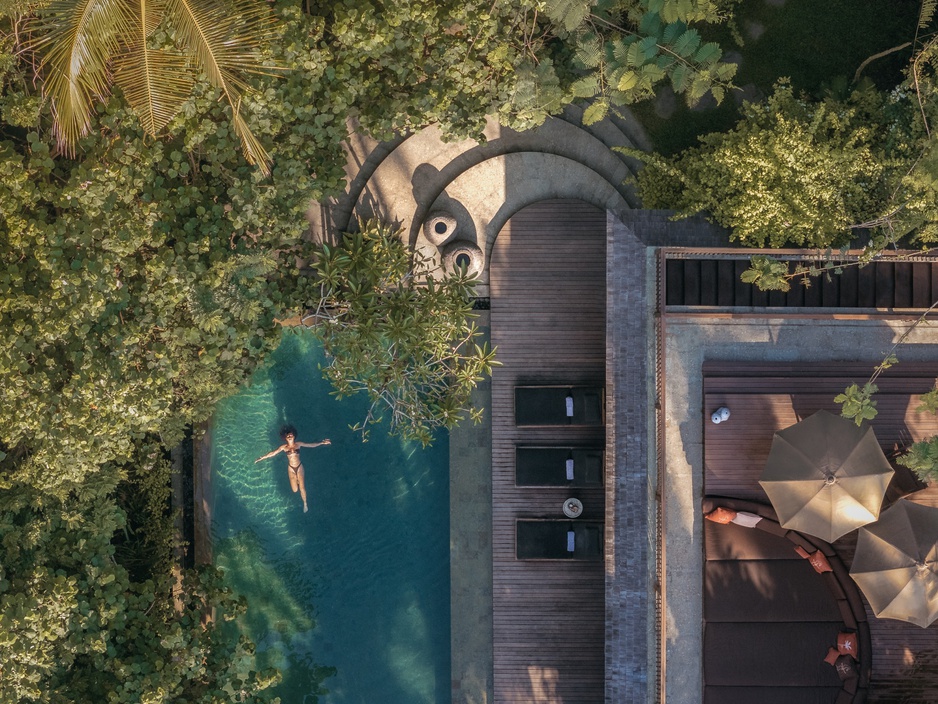Lost Lindenberg Hotel Pool From Above