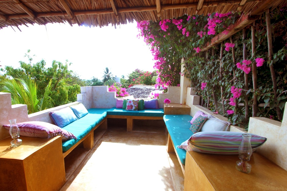 Banana House rooftop terrace sofas