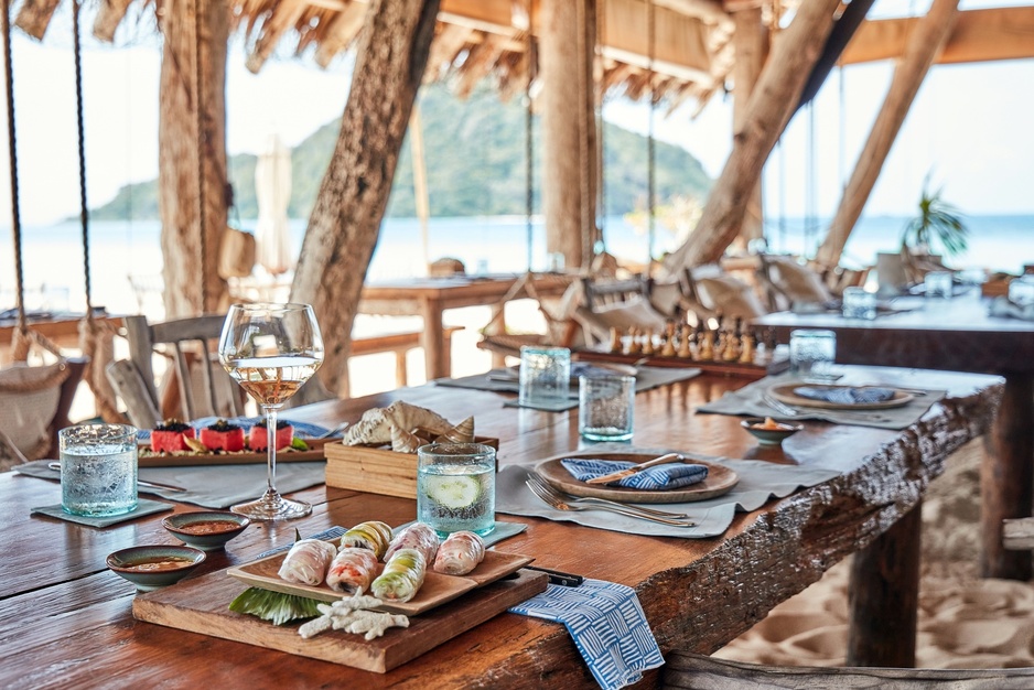 Bawah Reserve - The Boat House Restaurant Vietnamese Summer Rolls and Water Melon