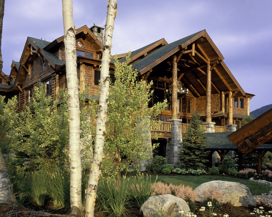 Whiteface Lodge Exterior Corner Lot Shot