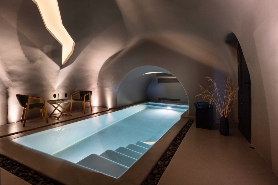Kivotos Villa Sunset View Indoor Pool