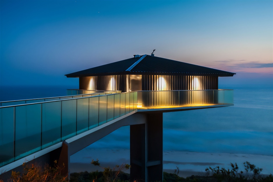 The Pole House at Night
