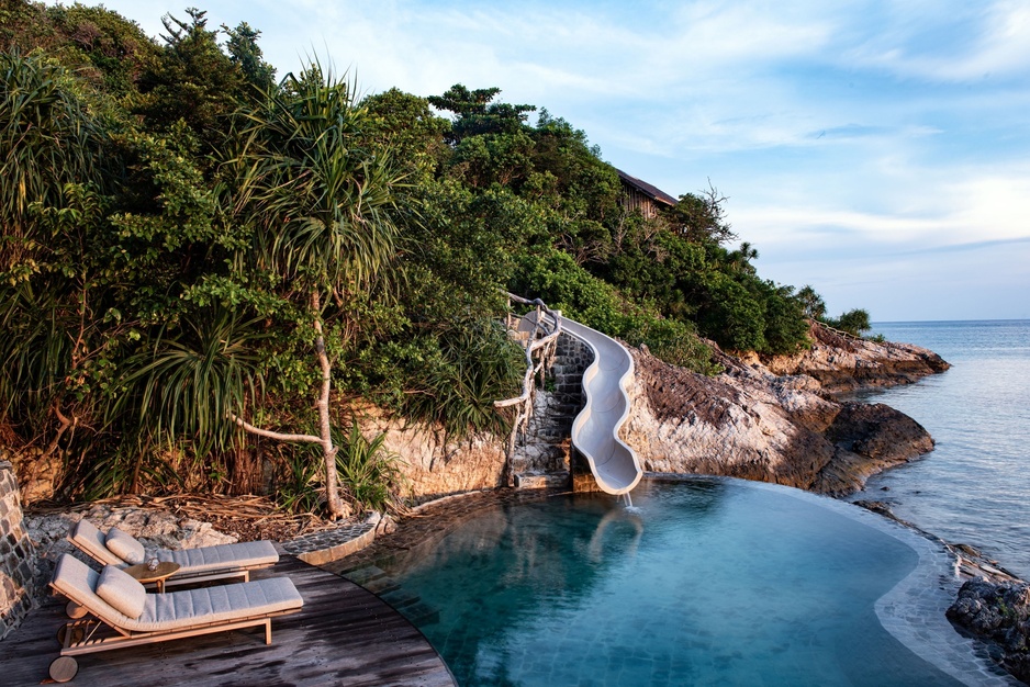 Bawah Reserve - Elong Private Island Water Slide