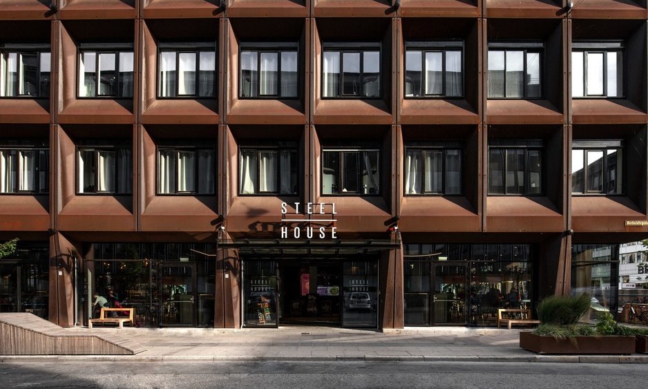 Steel House Copenhagen Main Entrance