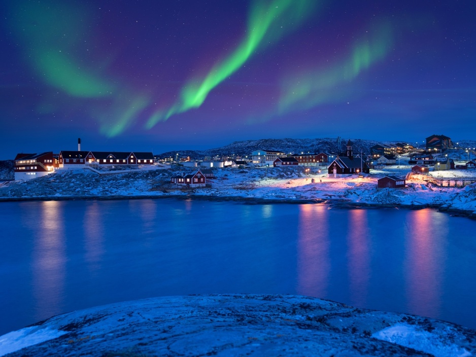 Ilulissat City Northern Lights