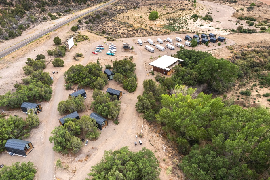 Ofland Escalante Campsite Aerial