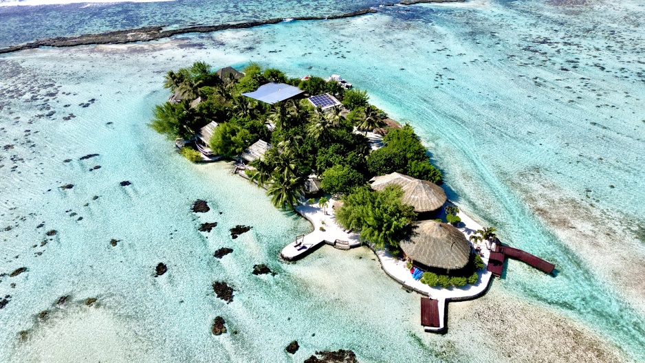 Eden Private Island Taha'a From Above