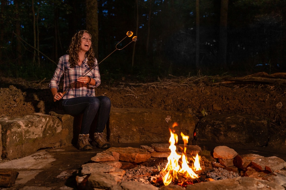 The Mohicans Tree House Resort Bonfire