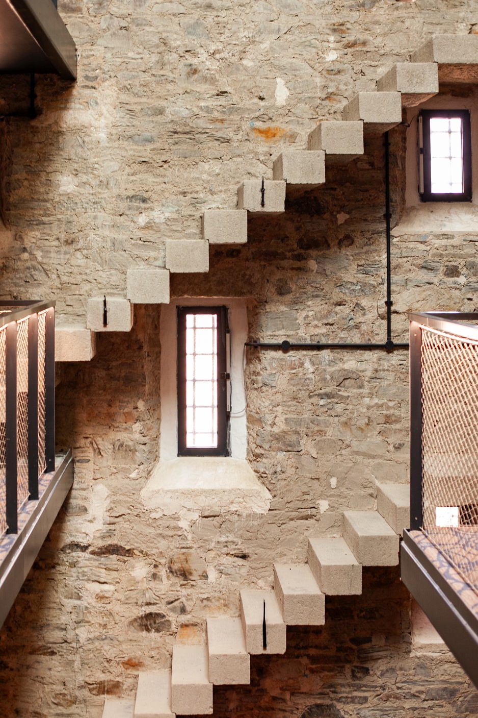 The Bodmin Jail Hotel Old Staircase