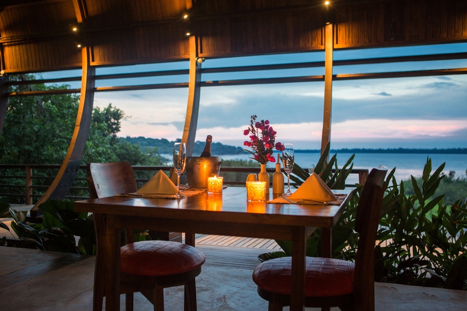 Mirante do Gaviao Amazon Lodge Camu-Camu Restaurant Romantic Candle Lit Dinner