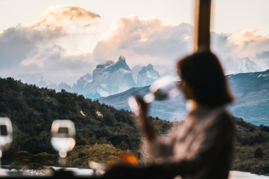 Patagonia Camp Dining with Mountain Views