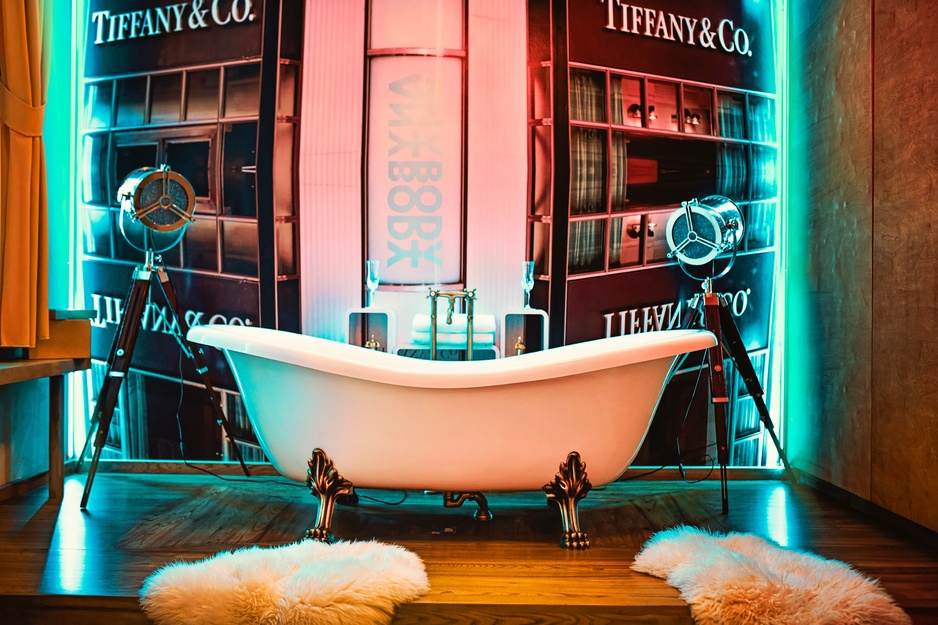 Anybody Hotel - Room 303 Night on the Set Bathtub