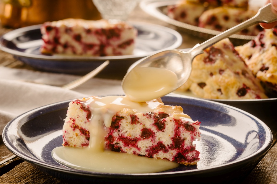 Cranberry Cake with Butter Sauce at the Restaurant of Nanuk Polar Bear Lodge