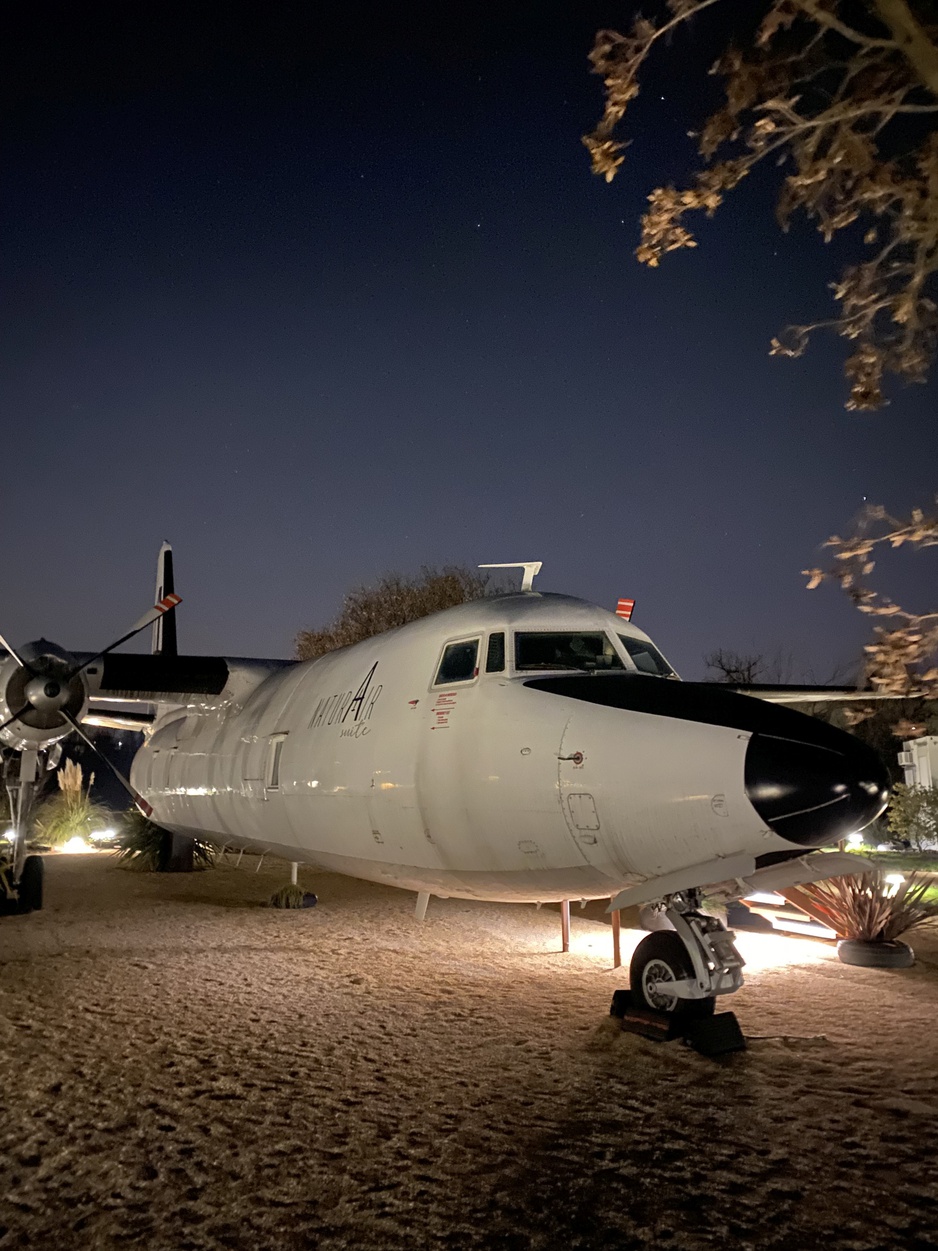 Fokker 27 Front at Night