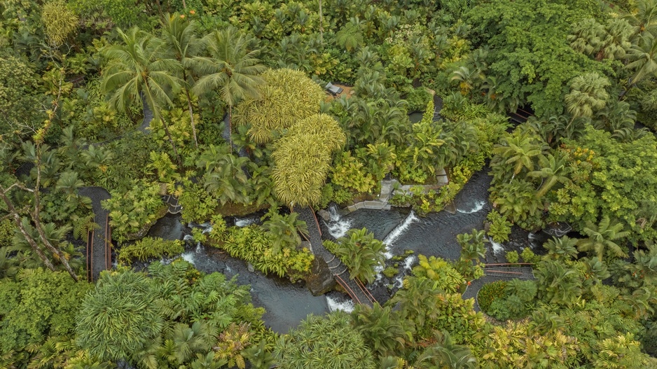 Tabacón Thermal Resort Jungle Aerial