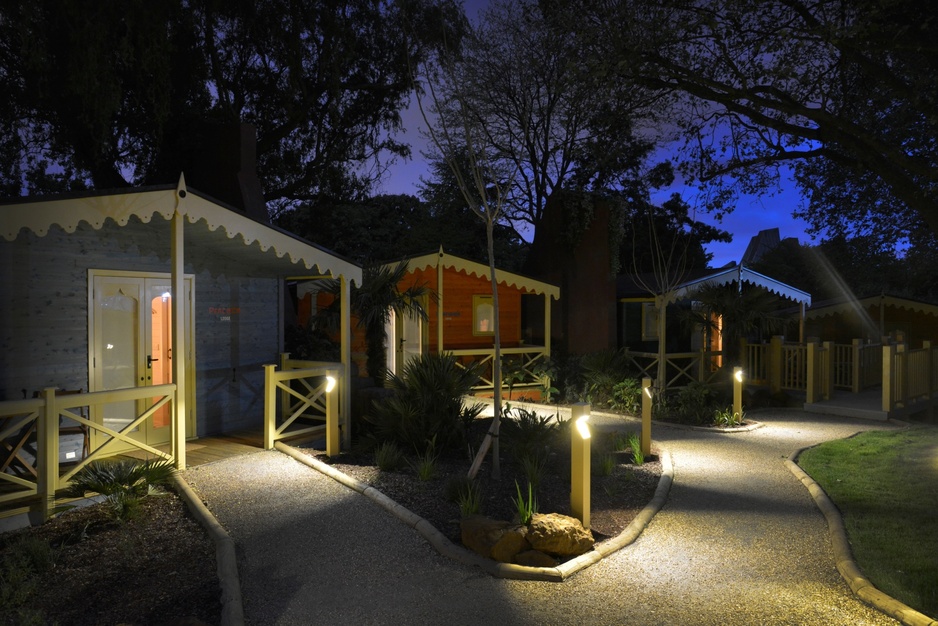 London Zoo Lodges at Night