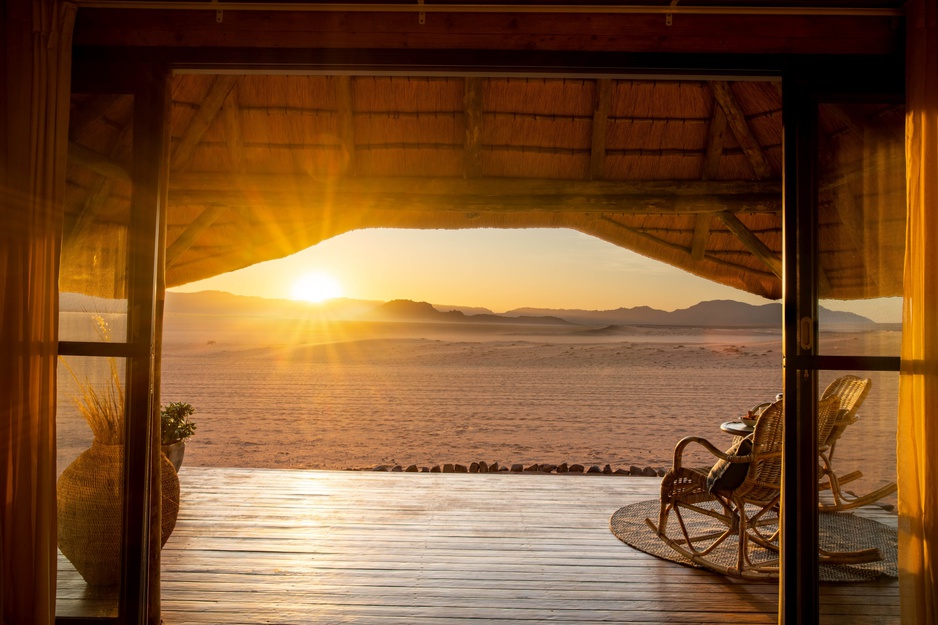 Kwessi Dunes Bedroom sunset view