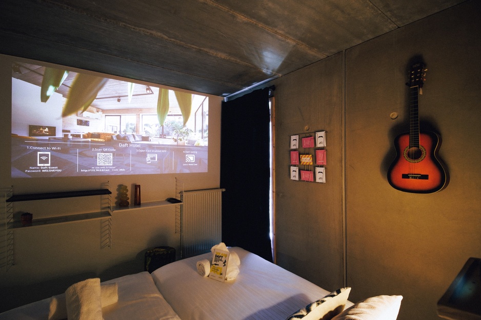 Daft Hotel Room Projector