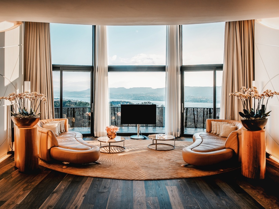 The Dolder Grand Carezza Suite Living Room