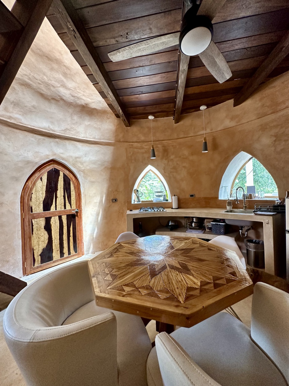 Dome at Jackfruit Jungle Paradise Living Room and Kitchen