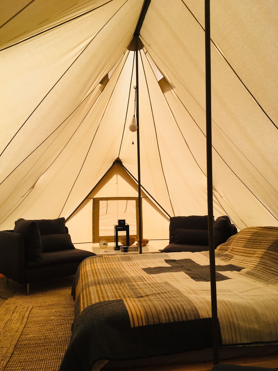 Shash Dine' EcoRetreat - Bell Tent Interior
