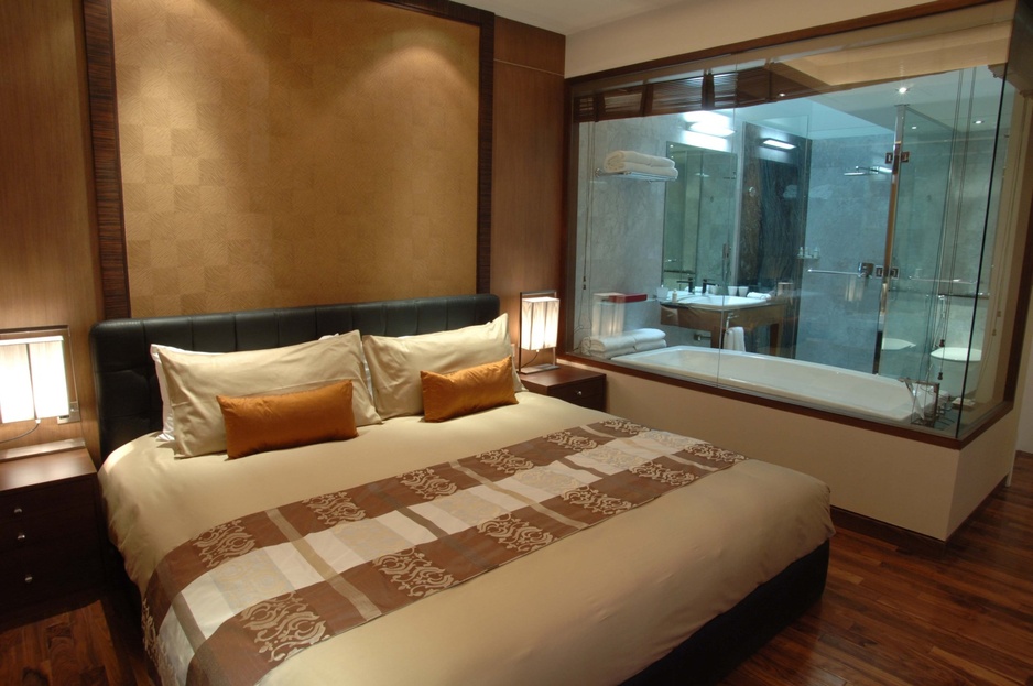 Desert Palm Resort Dubai room with bathroom inside